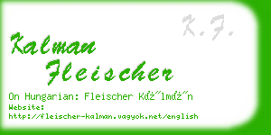 kalman fleischer business card